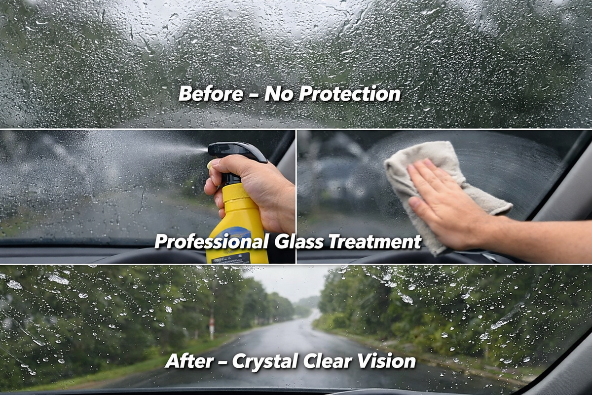 RAIN X 2 IN 1 GLASS CLEANER WITH RAIN REPELLENT