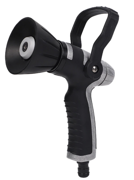 FIREFIGHTER STYLE GARDEN HOSE NOZZLE FOR GARDEN HOSE