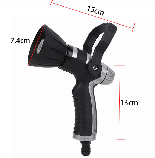 FIREFIGHTER STYLE GARDEN HOSE NOZZLE FOR GARDEN HOSE