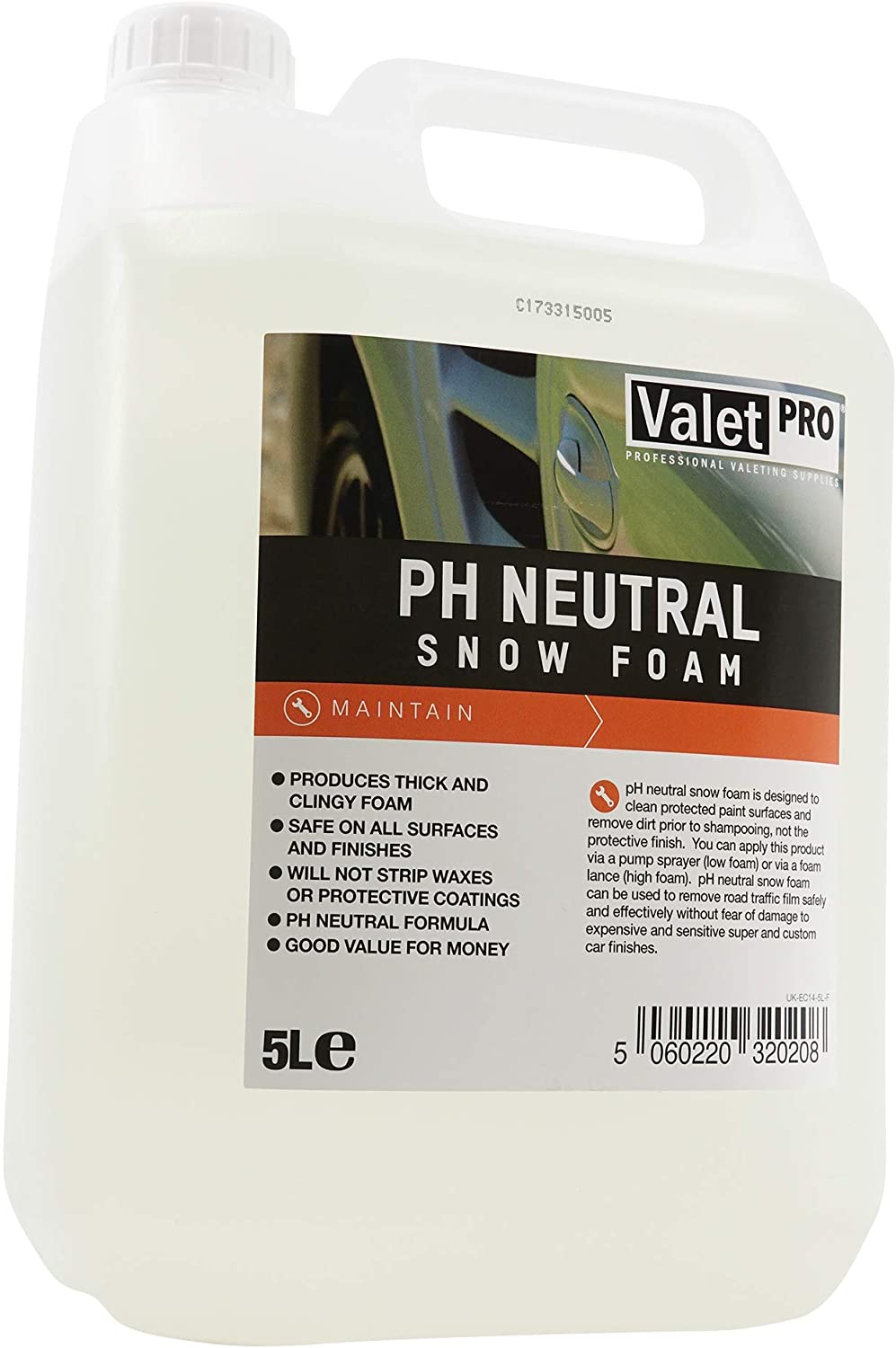 VALETPRO PH NEUTRAL SNOW FOAM 5L